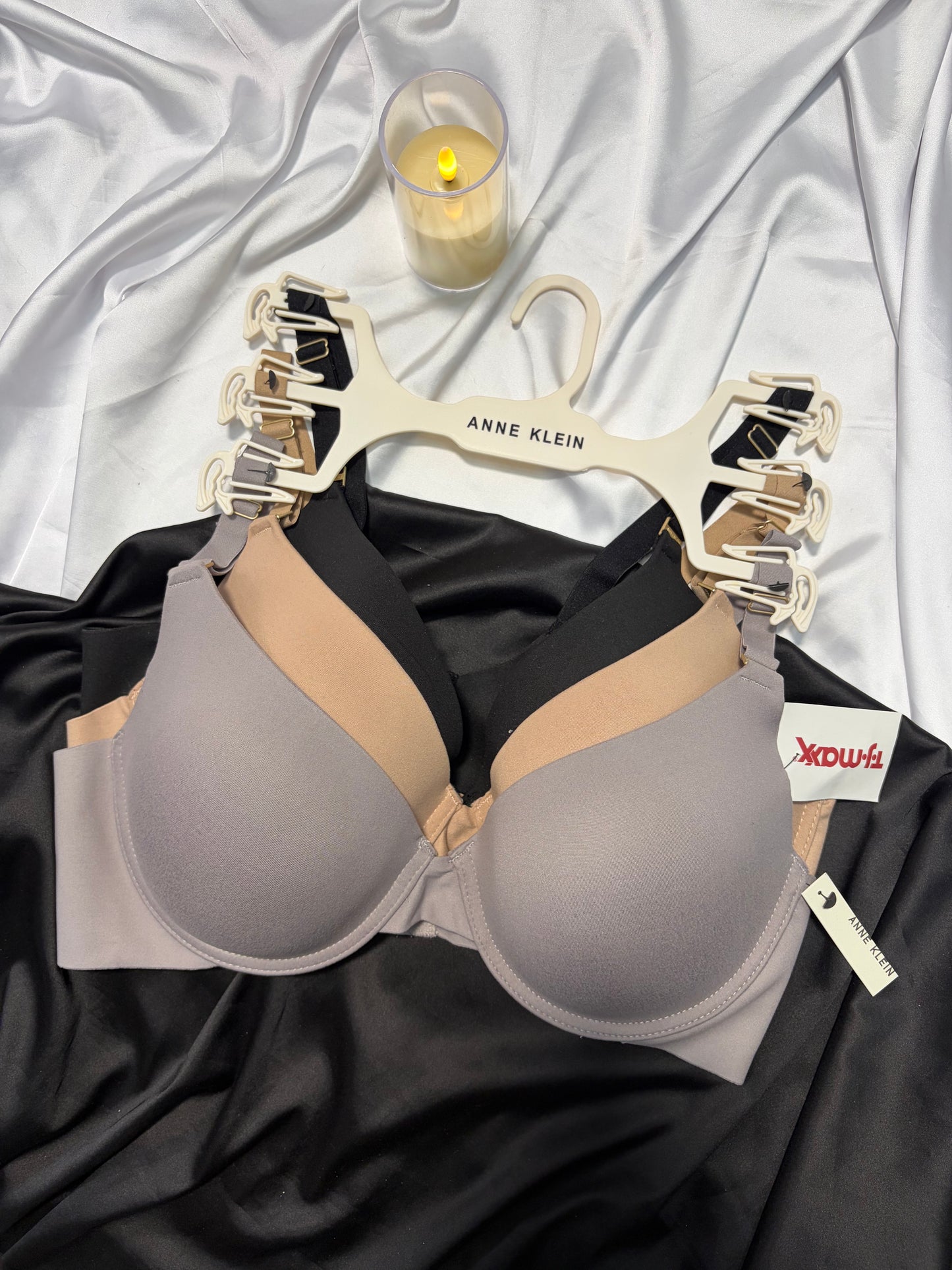 Anne klein pack of 3 laser cut bras | 38/85 C