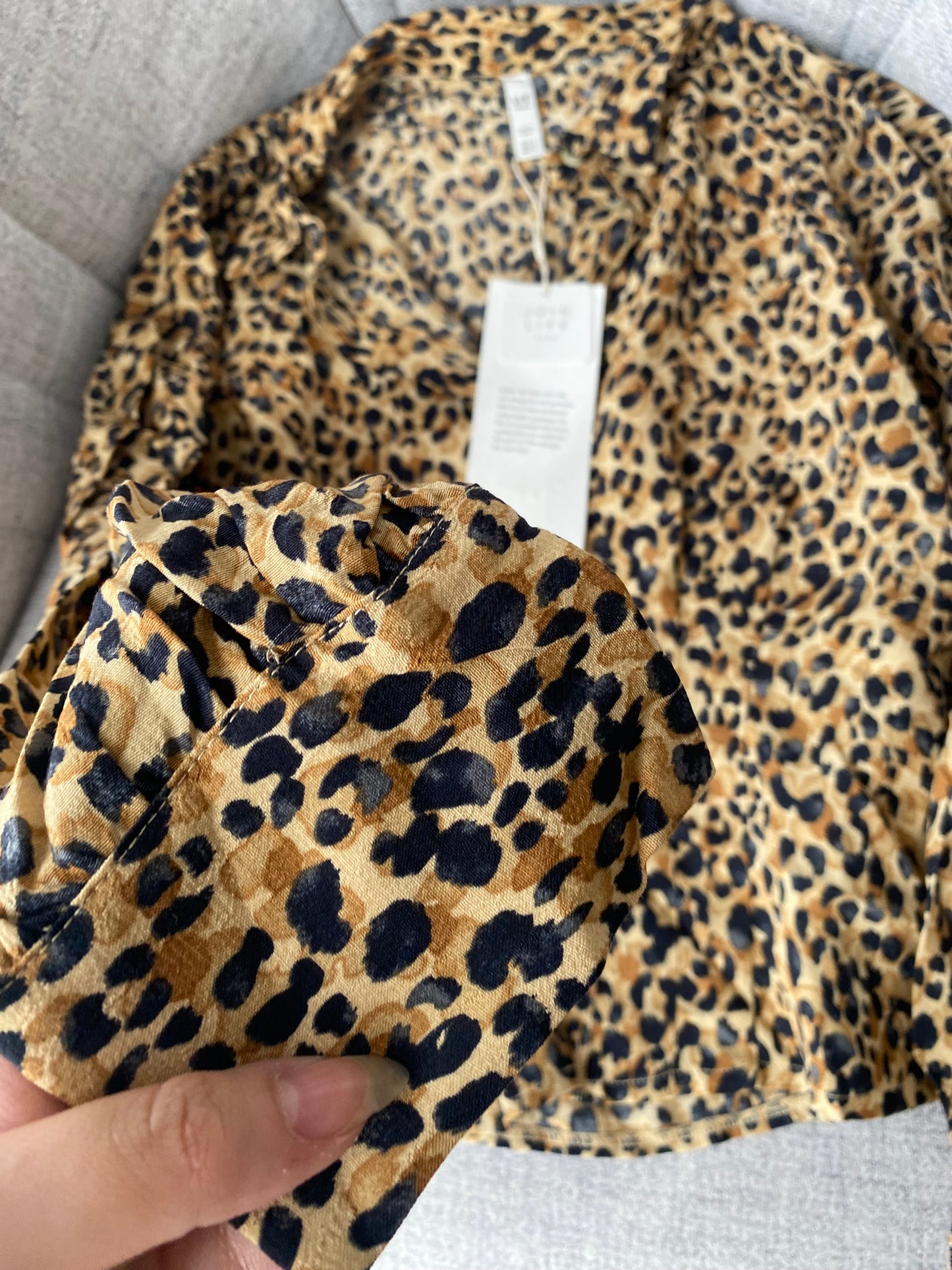 Zara leopard shirt | S