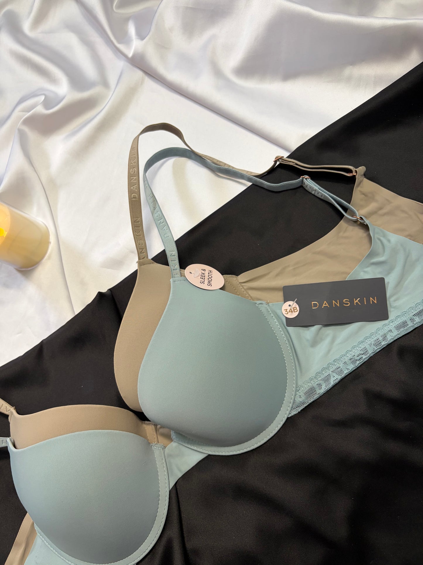 Danskin light push up bra set