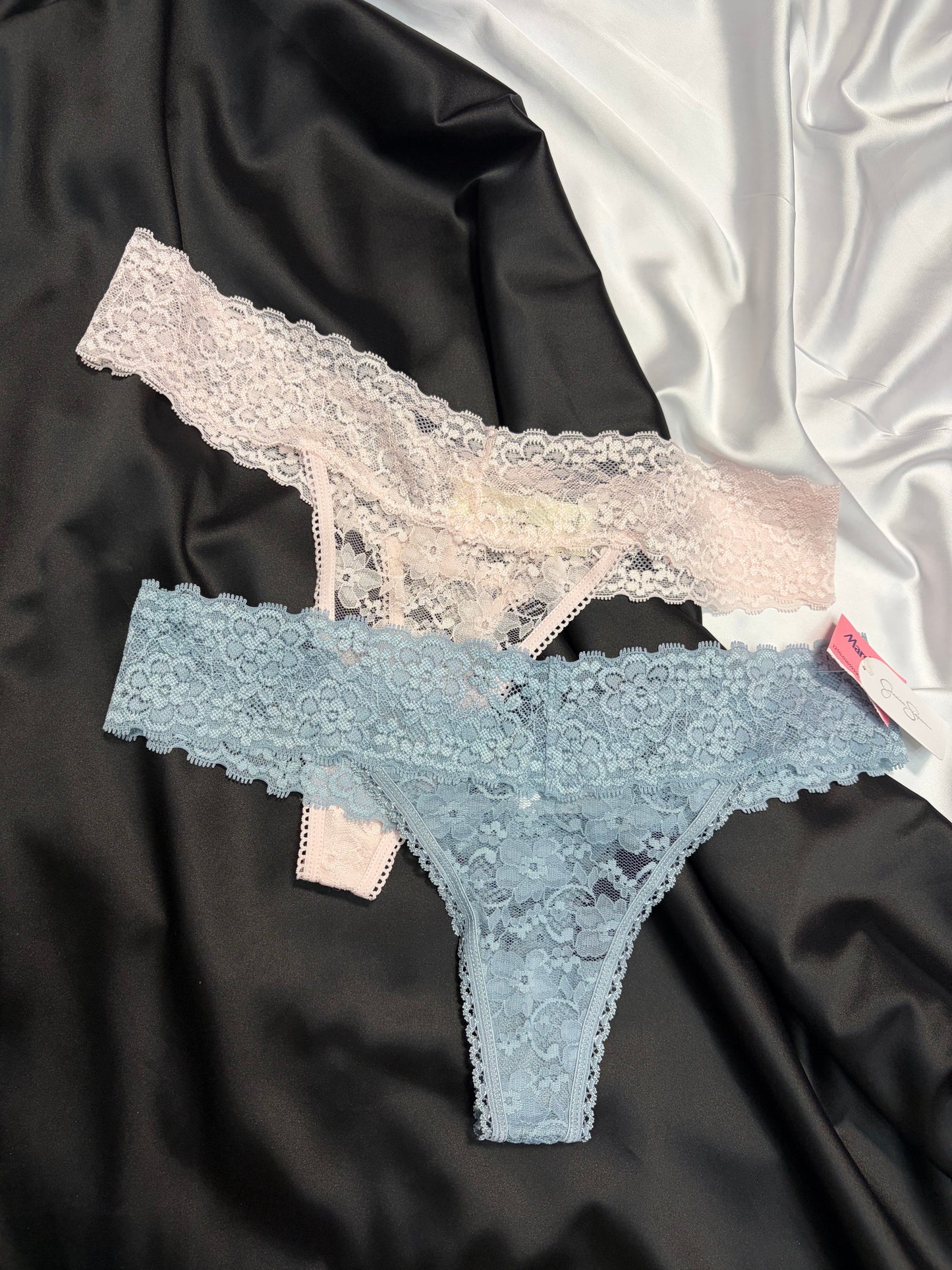 Jessica Simpson set of 2 lace thongs | L