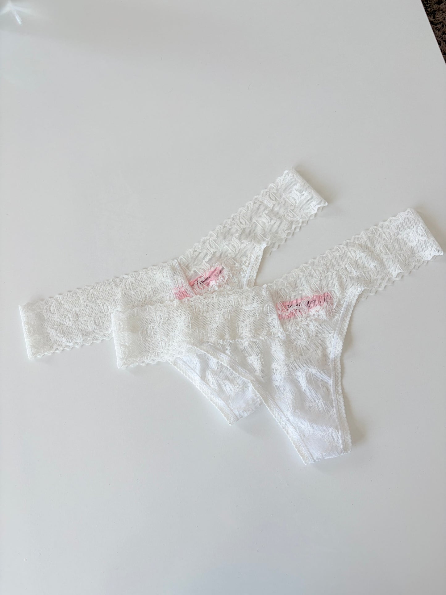 Juicy couture thong JC print