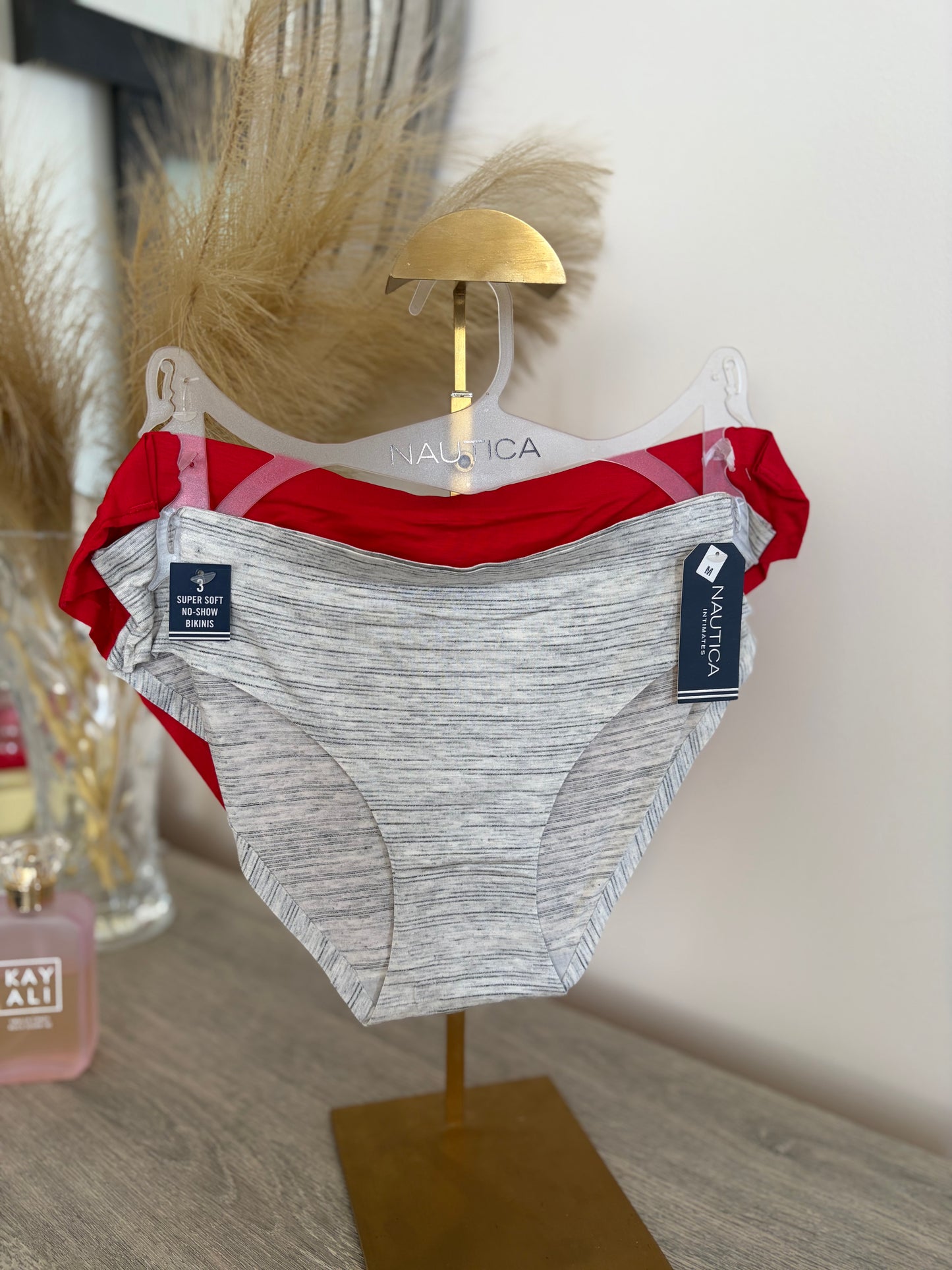 Nautica pack of 2 cotton laser cut panties | M