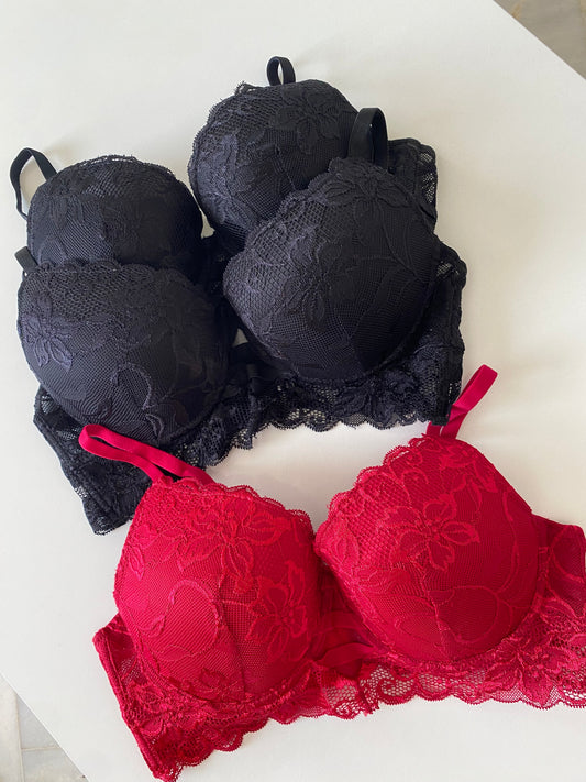 Lace push up bra