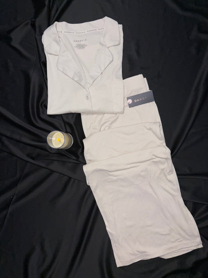 Danskin ribbed cotton PJ set | L