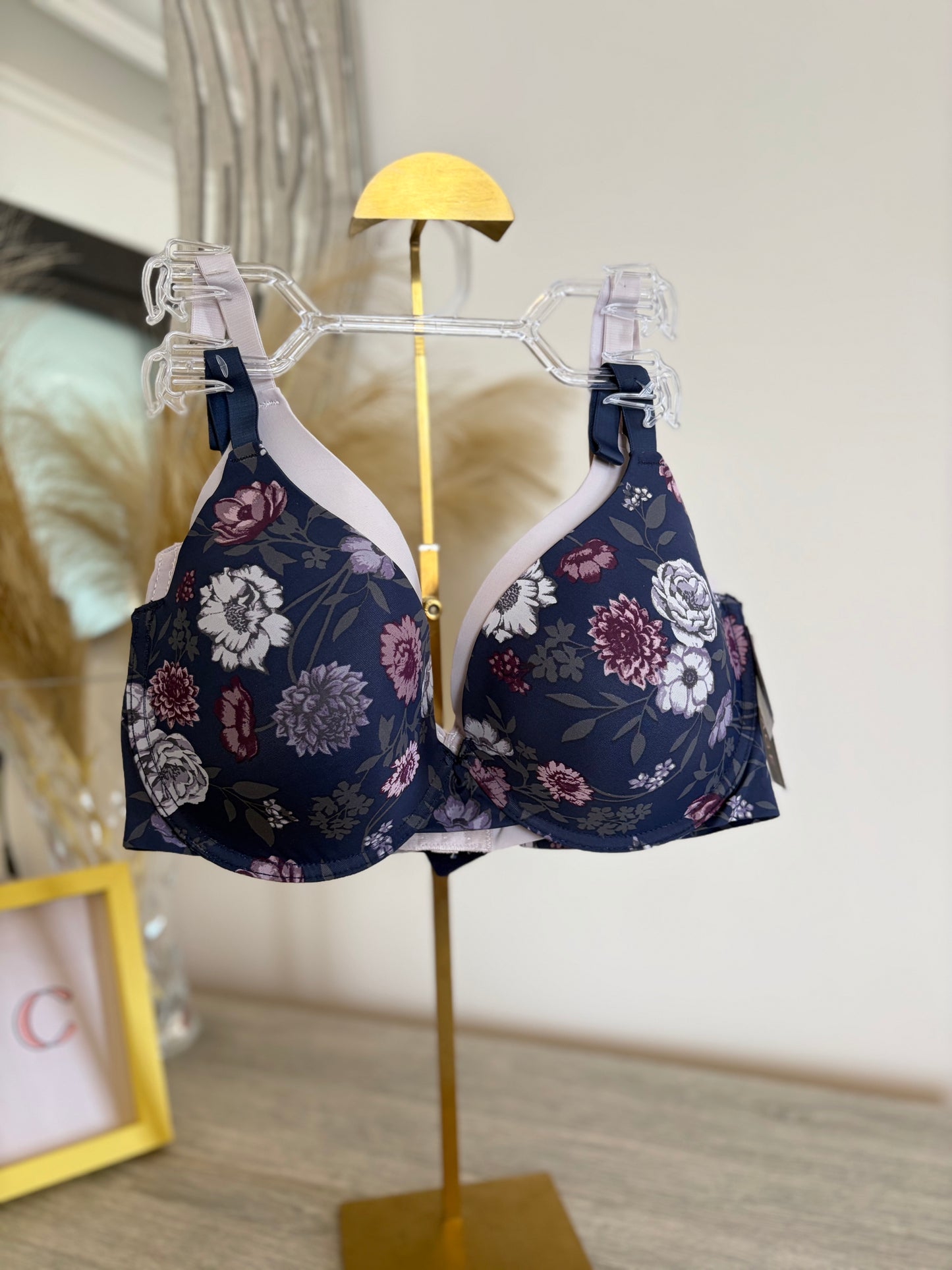 Rampage pack of 2 comfy bras with laser cut bands