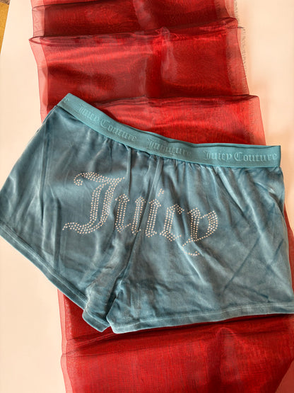 Juicy couture velvet shorts | L