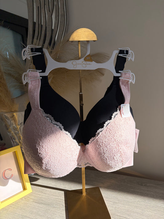 Jessica Simpson pack of 2 lace bras with laser cut bands