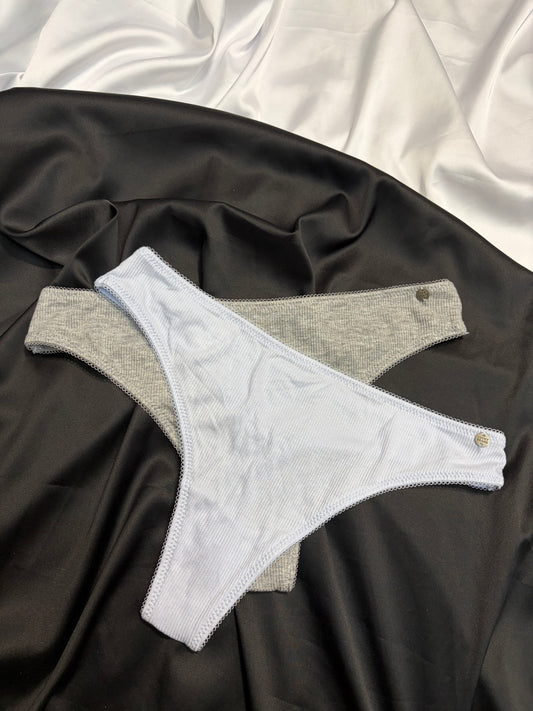 Lucky brand cotton thongs set | S