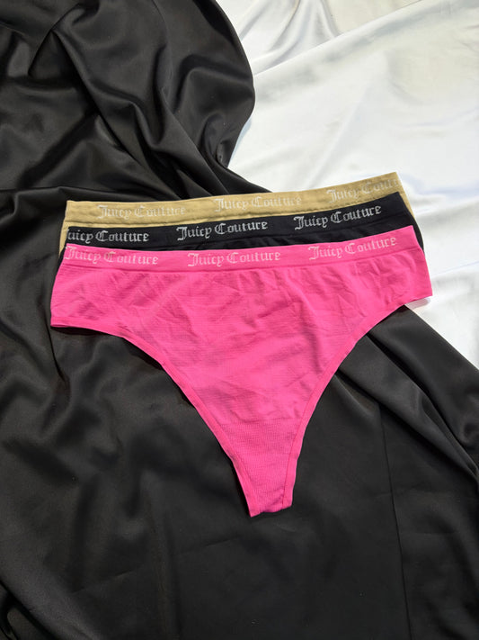 Juicy couture pack of 3 thongs | XL