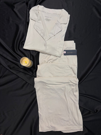 Danskin ribbed cotton PJ set | L