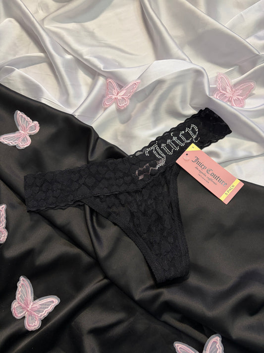 Juicy couture heart print thong | S