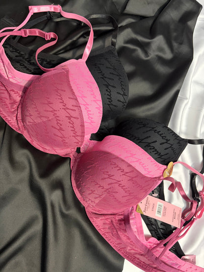 Juicy couture velvet print sexy push up bra