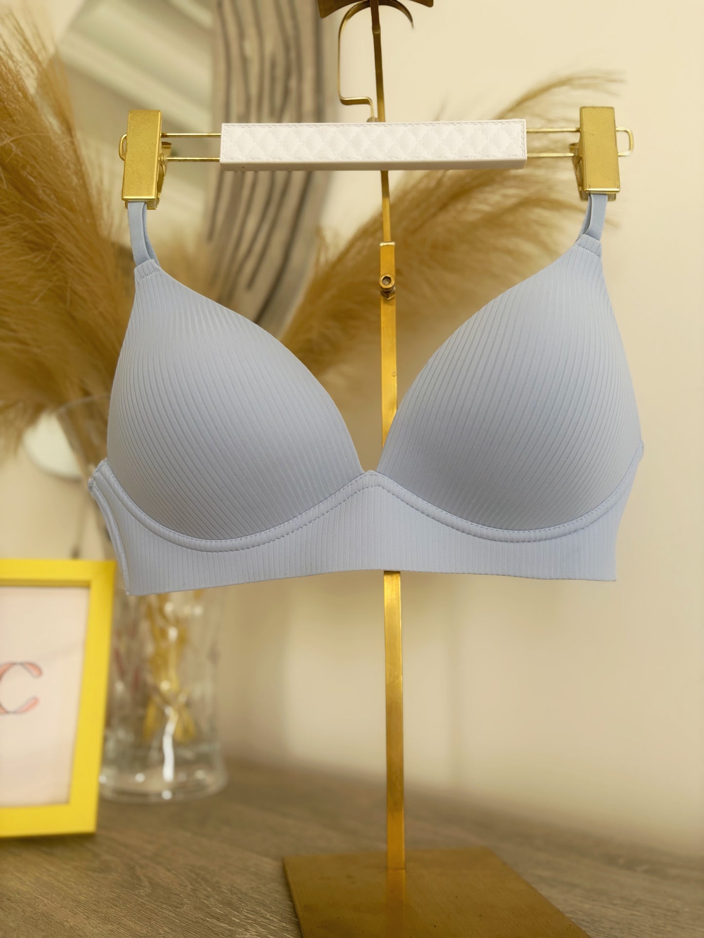 Nautica ribbed laser cut wireless bras