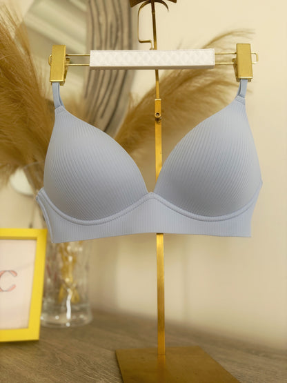 Nautica ribbed laser cut wireless bras