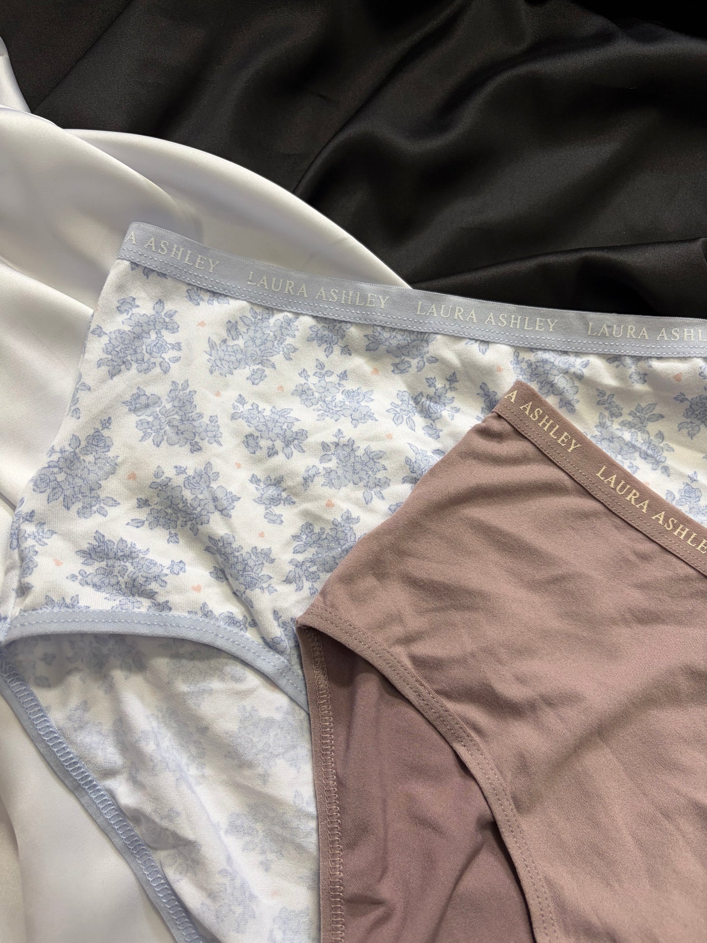 Laura ashley cotton high waist panty set | L