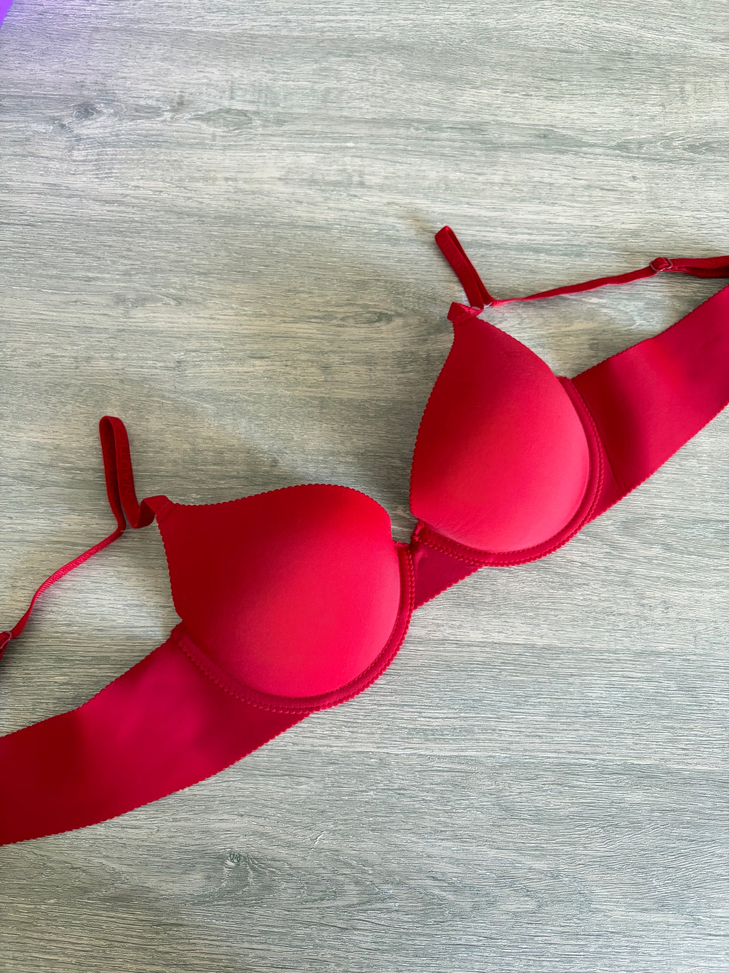 Nautica laser cut push up bra