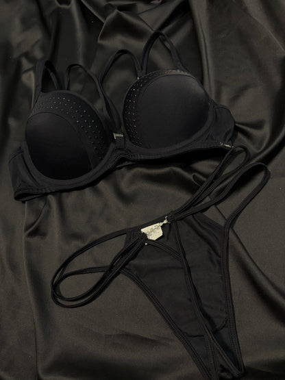 Sapph push up bra set + thong | 36/80 B