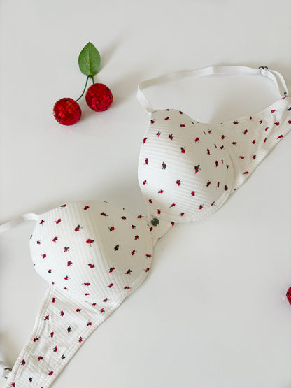 Lucky brand cotton ribbed bra
