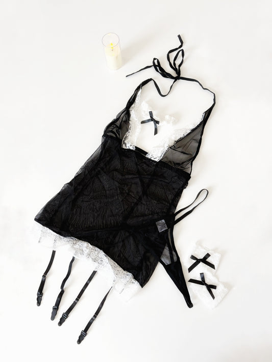 Midnight doll 4 pc lingerie set | L
