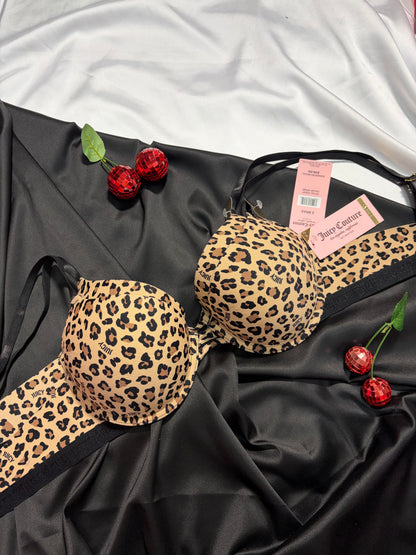 Juicy couture leopard sexy push up bra | 38/85 C