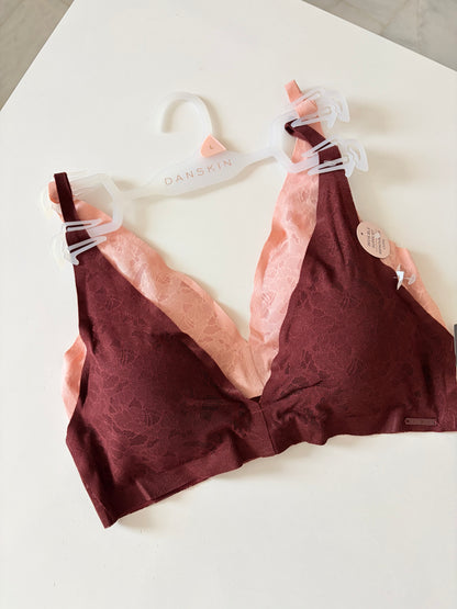 Danskin pack of 2 laser cut invisible bralettes