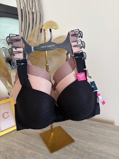 Vince camuto pack of 3 full figure laser cut bras