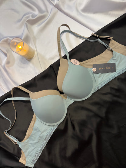 Danskin light push up bra set