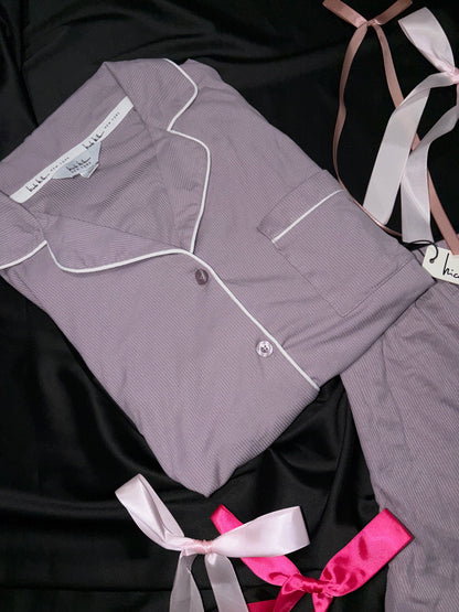 Nicole miller ribbed cotton PJ set