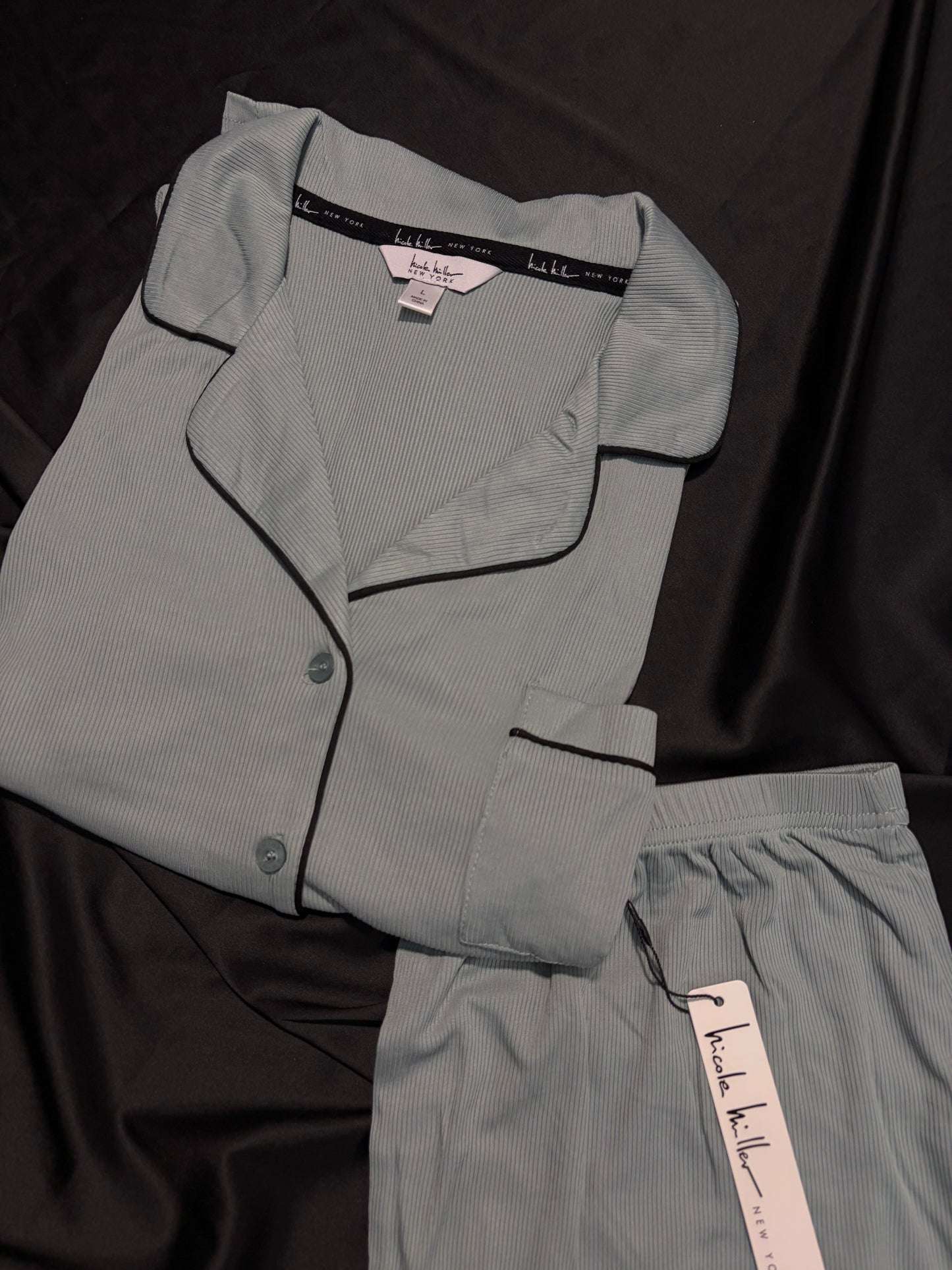 Nicole miller cotton PJ set | L