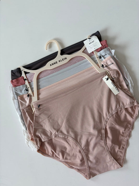 Anne klein pack of 5 high waist super soft panties | S