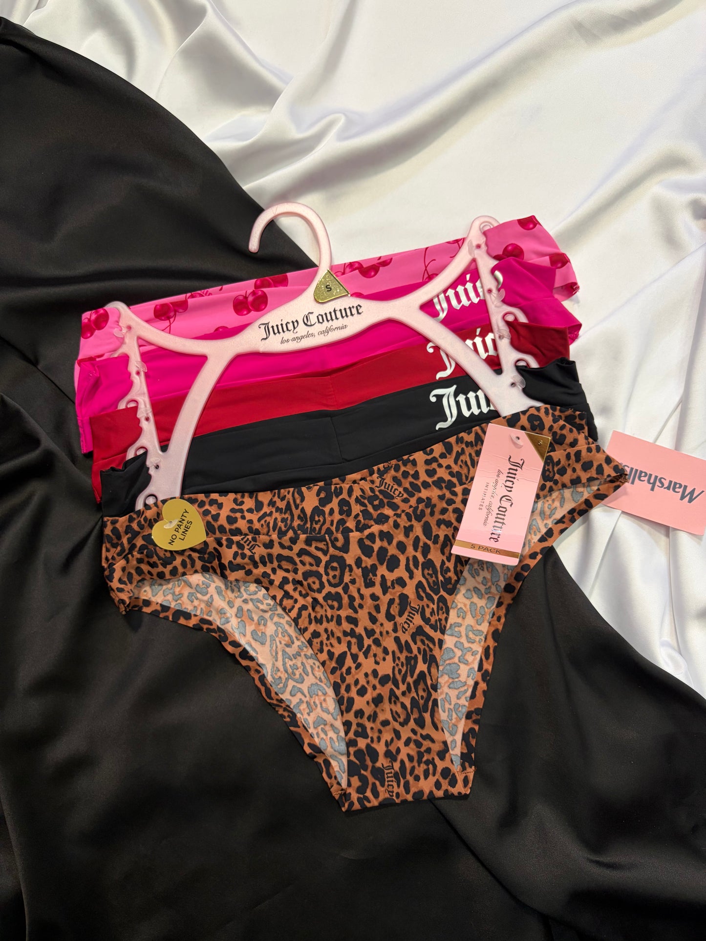 Juicy couture pack of 5 no show panties