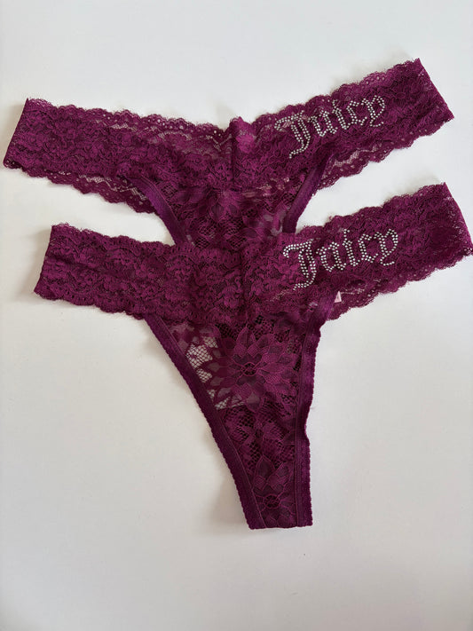Juicy couture lace thong