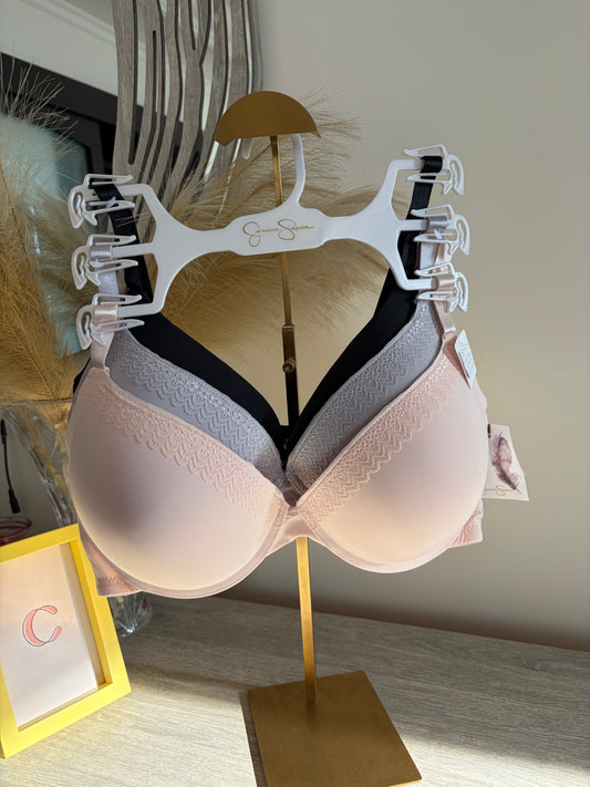 Jessica Simpson pack of 3 light push up bras