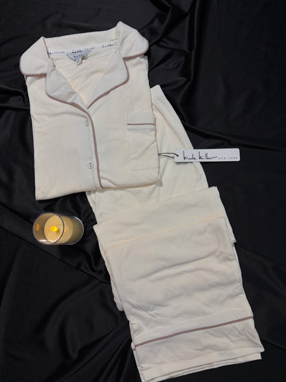 Nicolle miller ribbed cotton PJ set | S