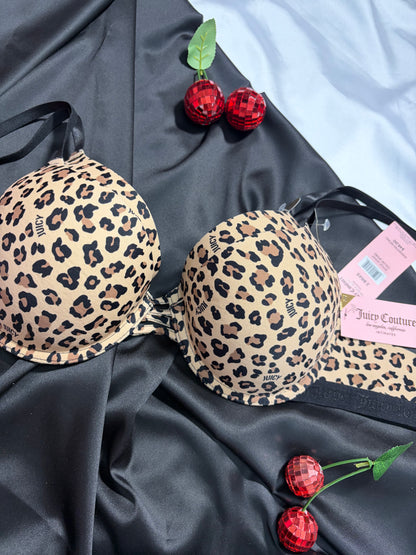 Juicy couture leopard sexy push up bra | 38/85 C