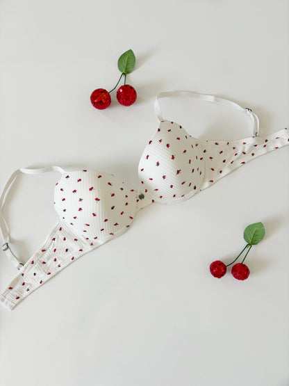 Lucky brand cotton ribbed bra