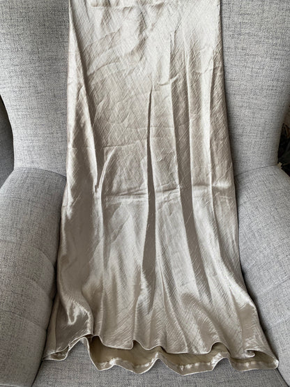 Zara maxi champagne dress | M