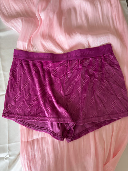 Juicy couture velvet short | L & XL