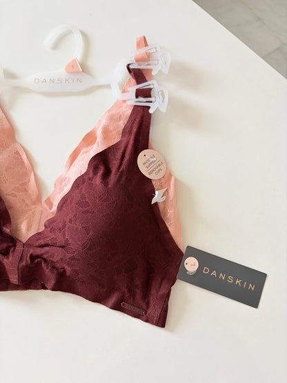 Danskin pack of 2 laser cut invisible bralettes