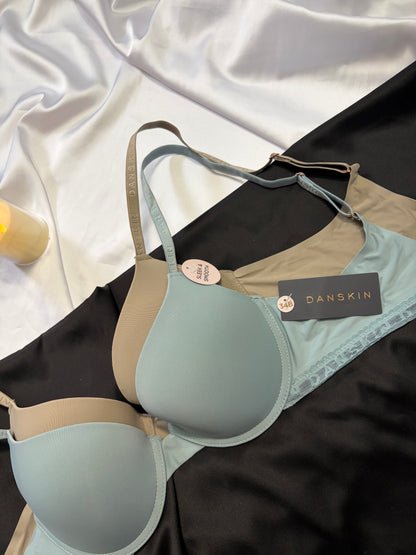 Danskin light push up bra set