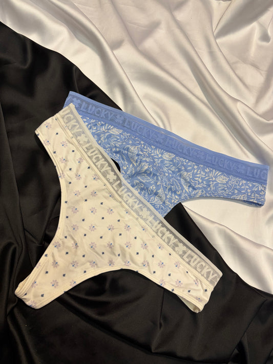 Lucky brand set of cotton thongs | S