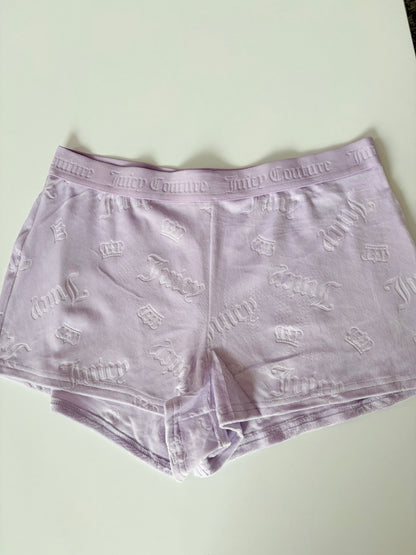 Juicy couture velvet shorts | M & L