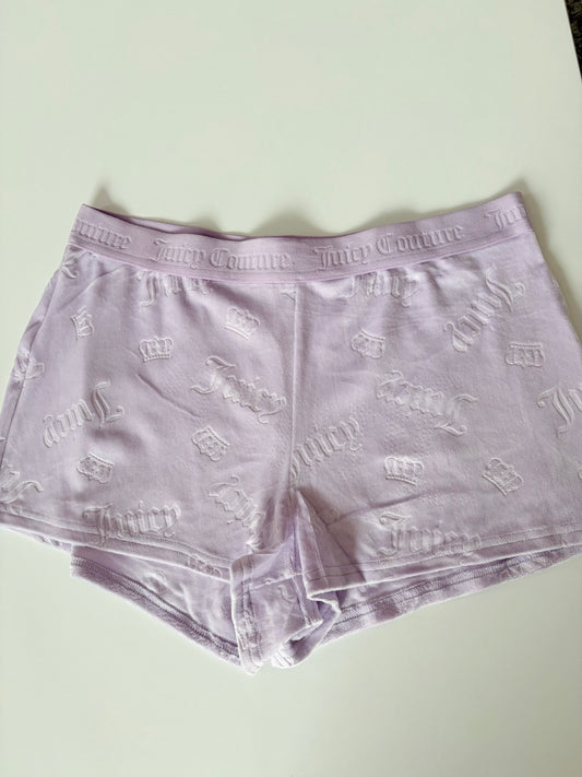 Juicy couture velvet shorts | M & L