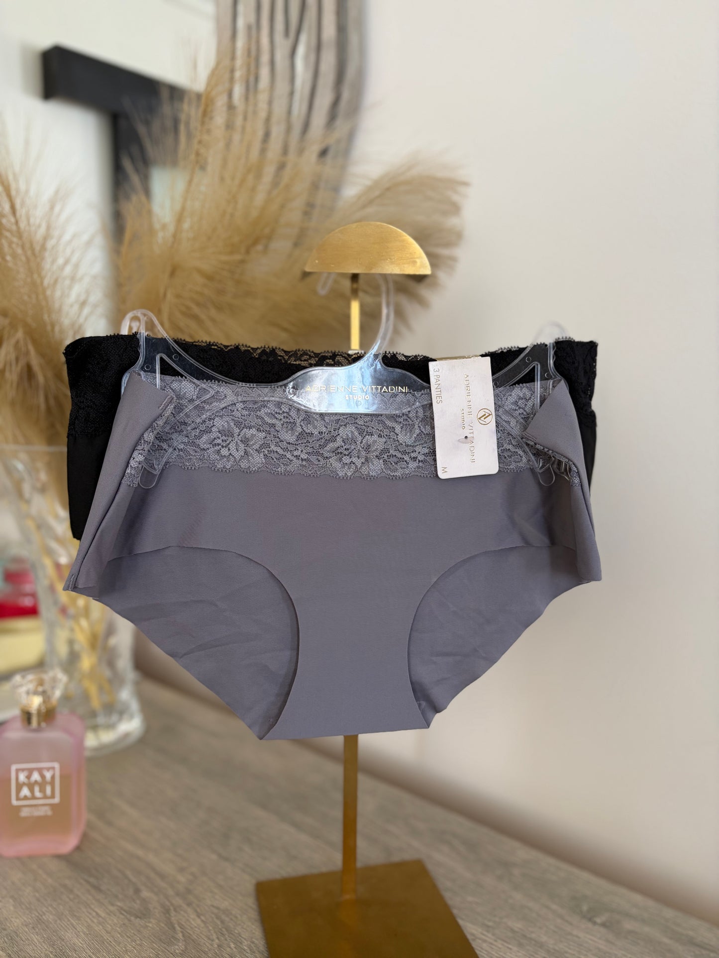 Adrienne vitadini pack of 2 laser cut panties | M