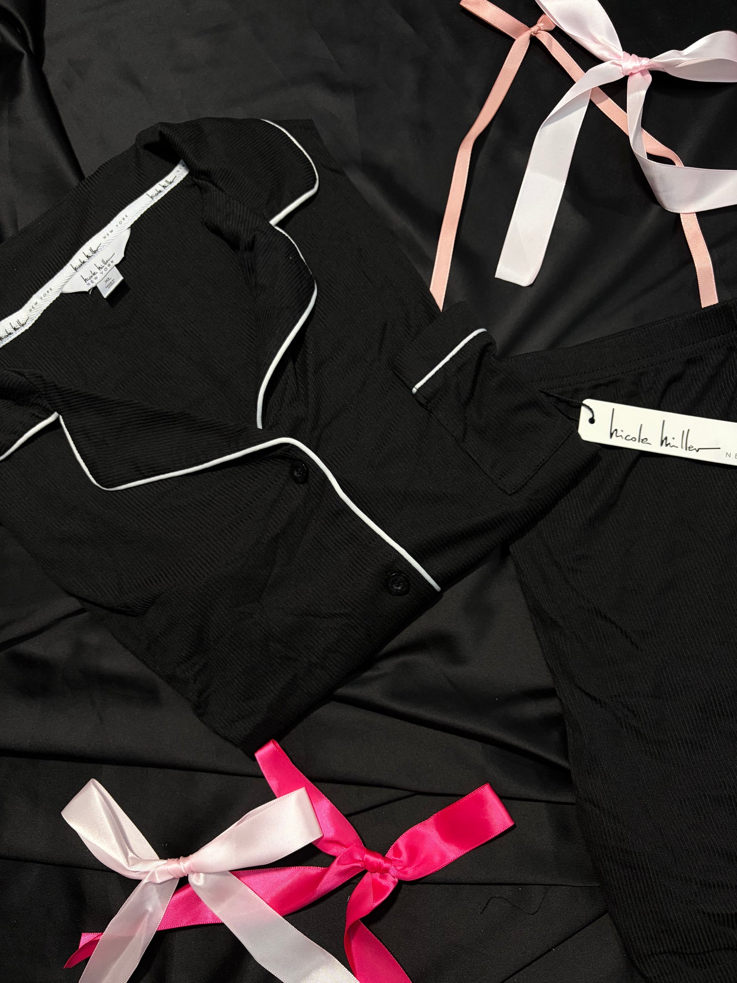 Nicole miller ribbed cotton PJ set | XL