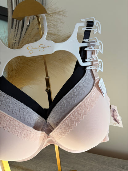 Jessica Simpson pack of 3 light push up bras