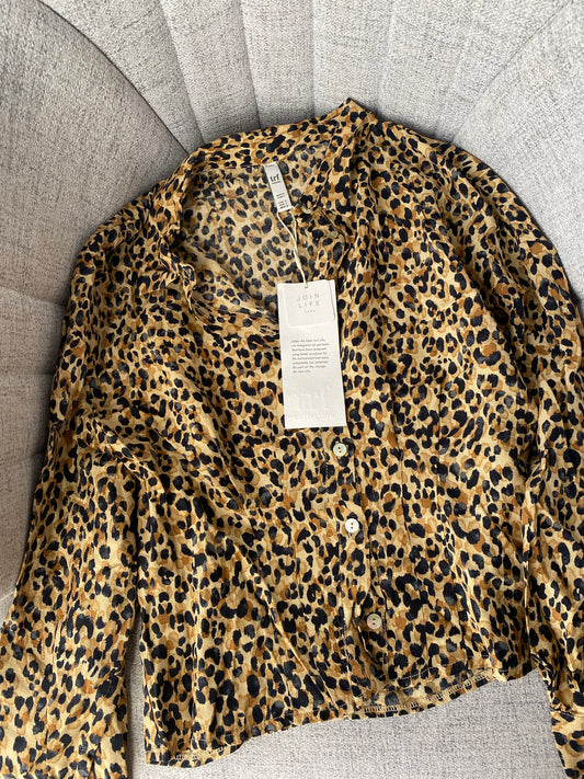 Zara leopard shirt | S