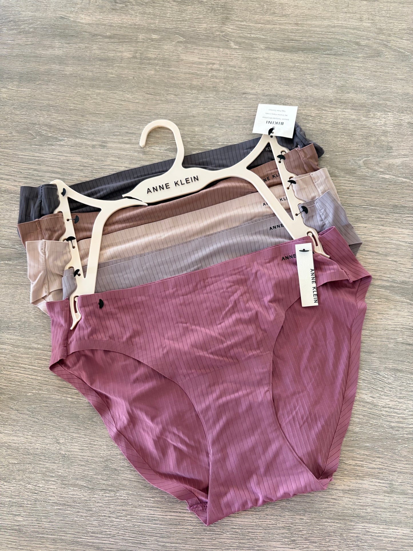 Anne klein pack of 5 super soft laser cut panties | S