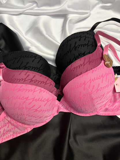 Juicy couture velvet print sexy push up bra