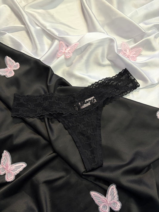 Juicy couture JC print thong